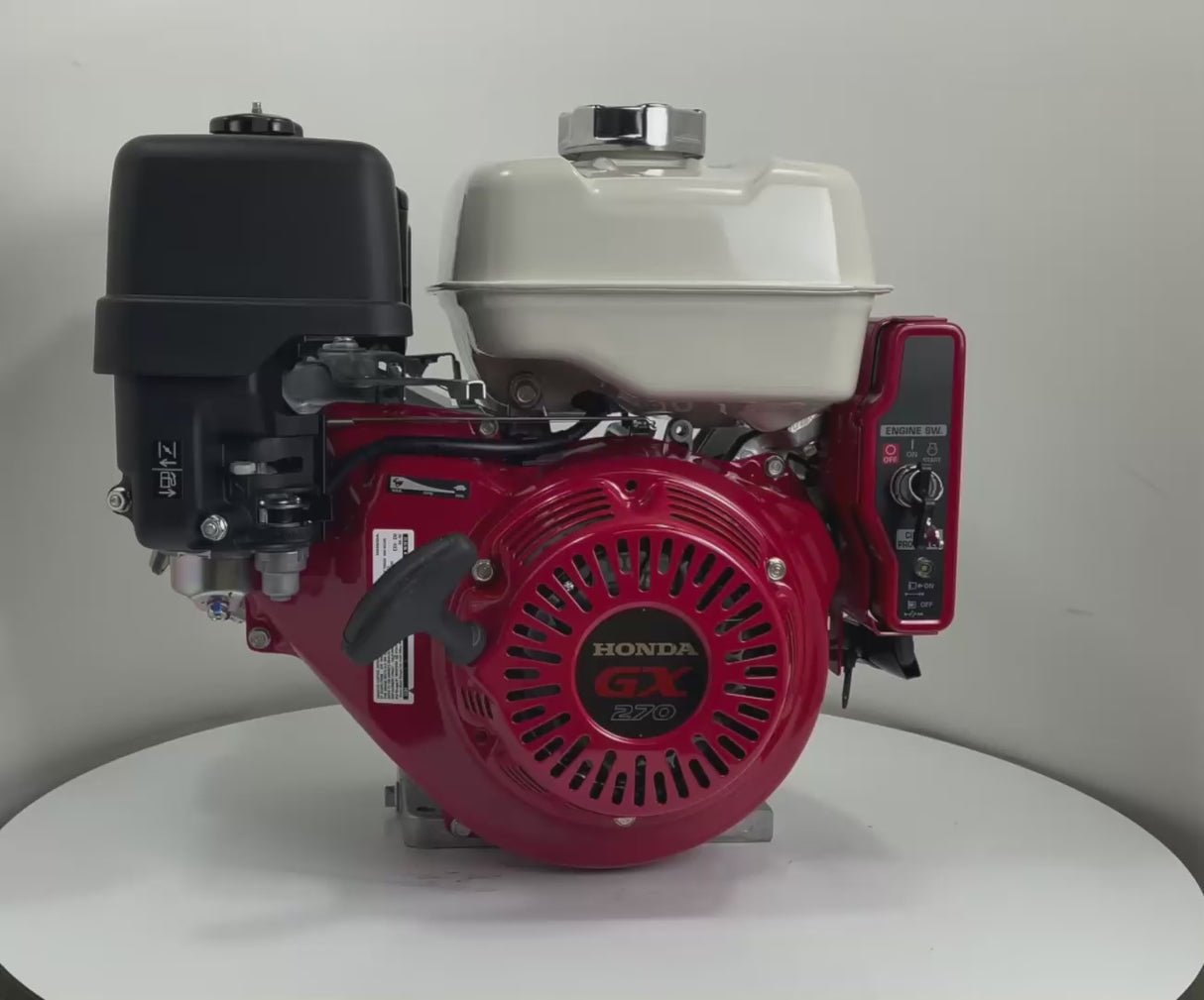 HONDA GX270 SXE4 - (Arbre 25 mm) avec démarrage électrique et alerte niveau d'huile
