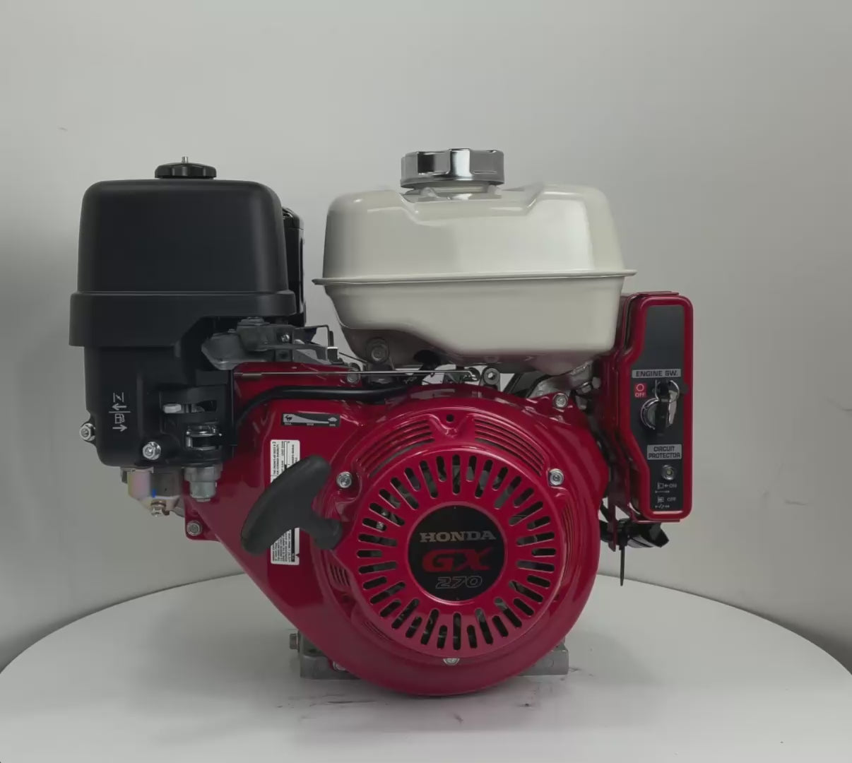 HONDA GX270 VXE7 - (Arbre Conique type groupe) avec démarreur électrique et alerte niveau d'huile