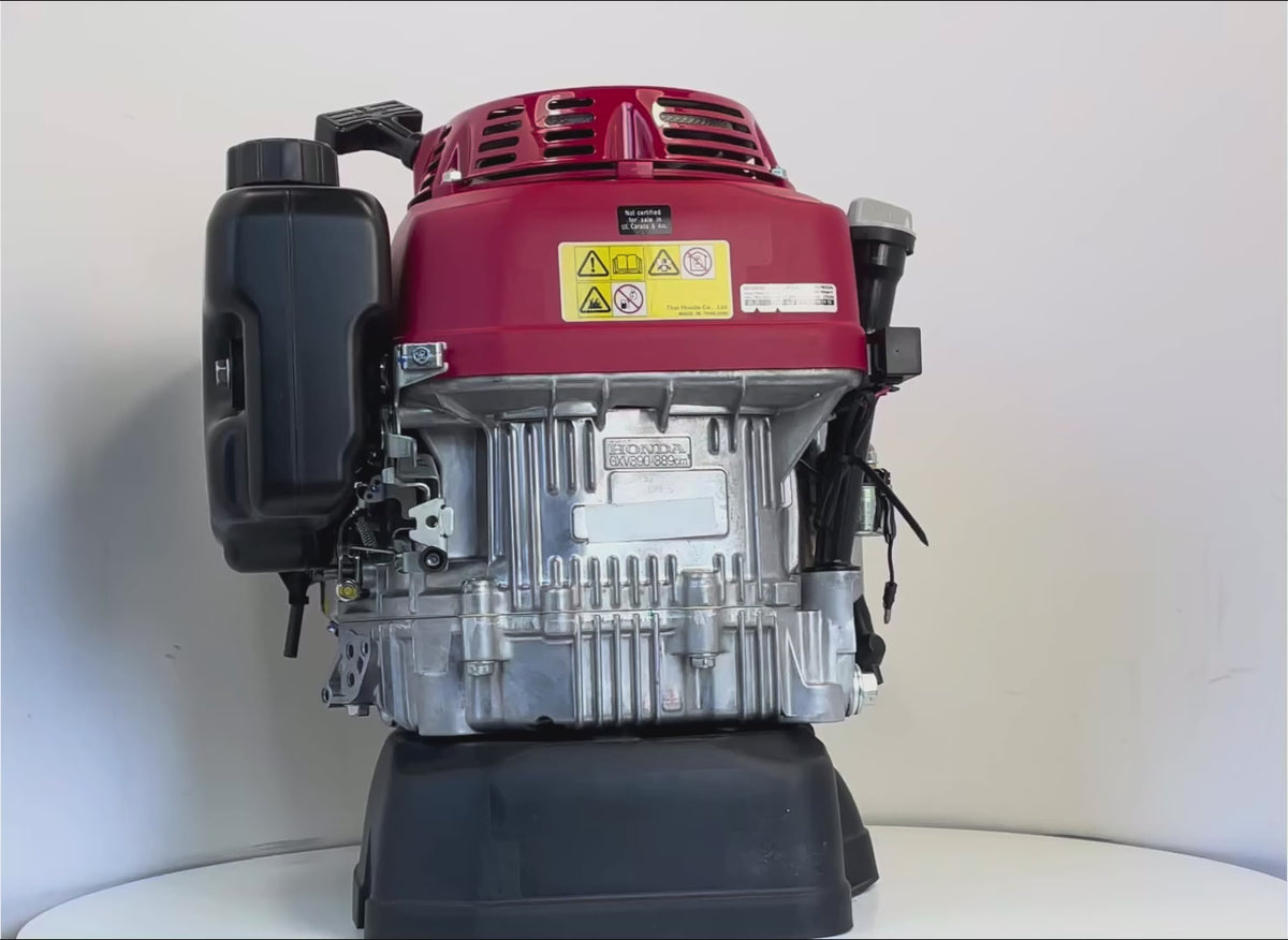 HONDA GXV390-DNE5 - Eje de 25,4 mm / 1" x 80 mm con arranque eléctrico y arranque manual