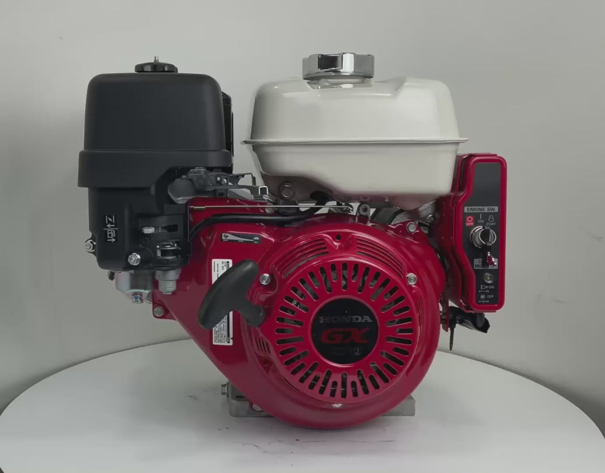 HONDA GX270 QXE4 - (eje de 25,4 mm/1") con arranque eléctrico y alerta de nivel de aceite