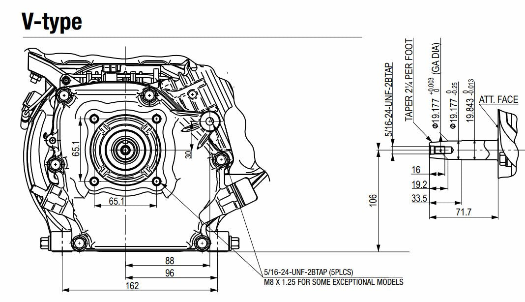 HONDA GX160 VX - (Arbre Conique) avec alerte niveau d'huile