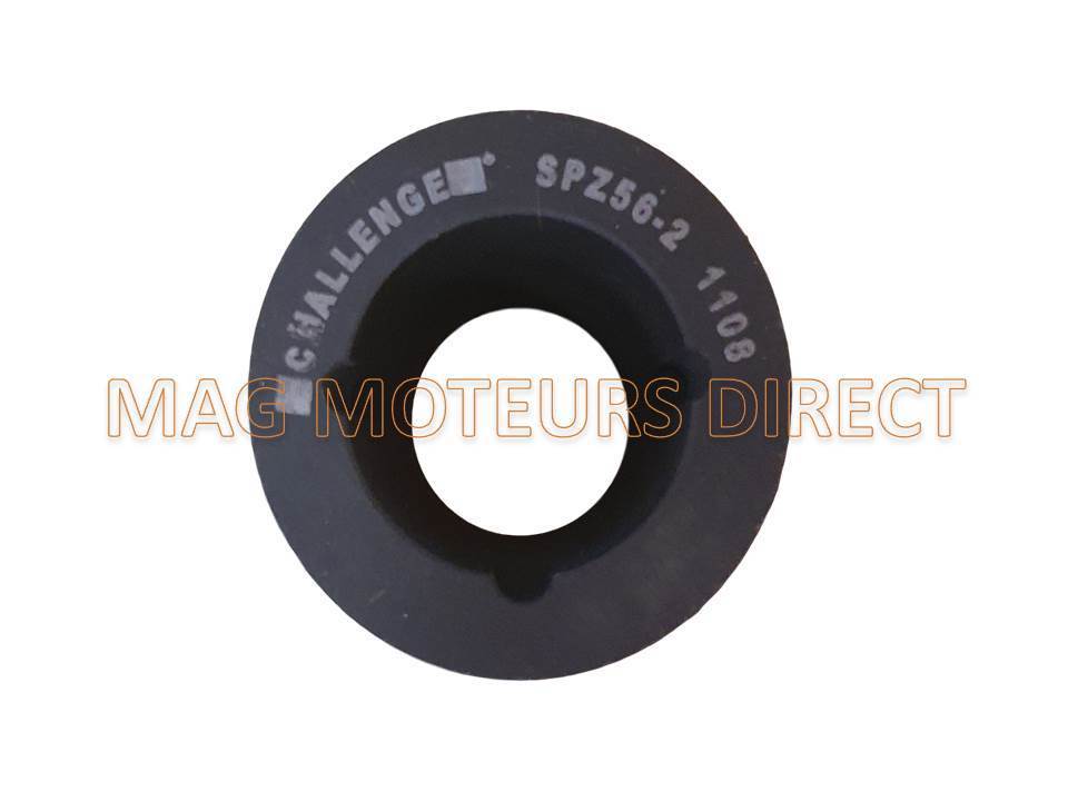 POULIE FONTE 56mm - Type SPZ - Double Gorge - MOYEU AMOVIBLE