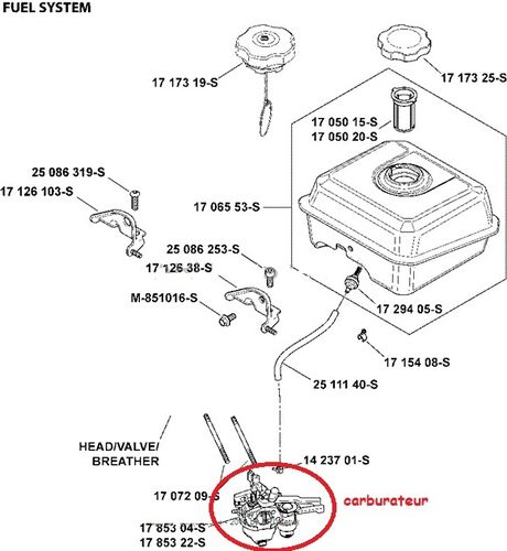 CARBURADOR compatible con KOHLER CH270 (versión adaptable)