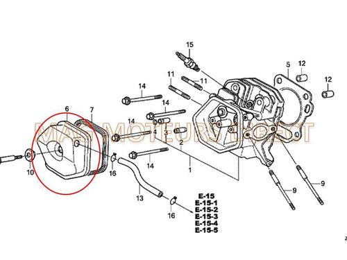 CACHE CULBUTEUR AVEC JOINT compatible HONDA GX240/270/340/390 (ECO)