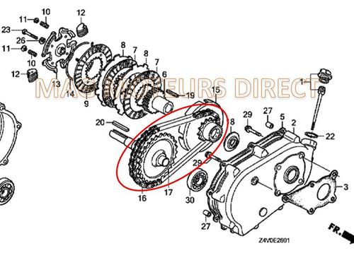CHAINE DE COMMANDE (RK428SH-36LE)